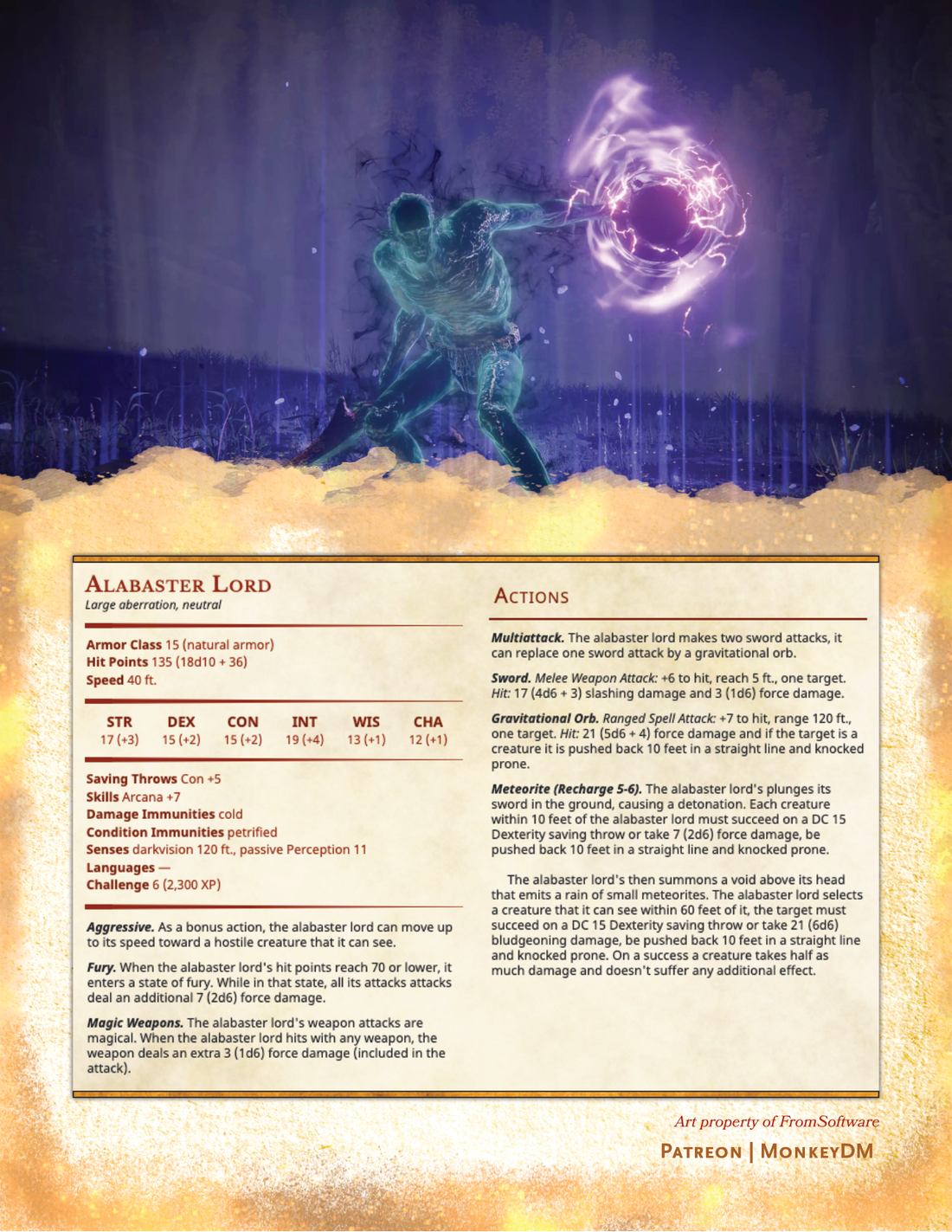 Alabaster Lord - D&D 5e Elden Ring Conversion