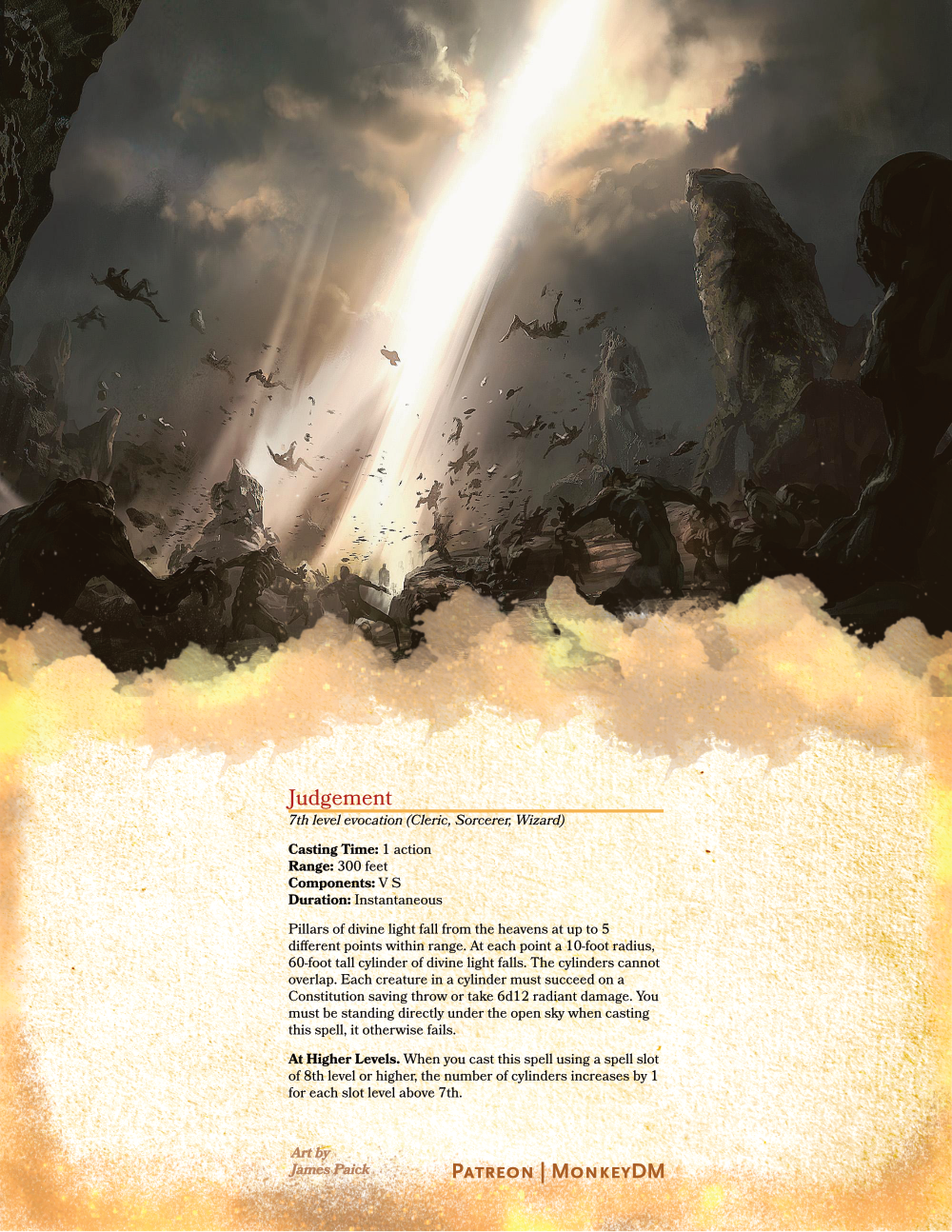 Judgement - D&D 5e Spell to Destroy the Wicked
