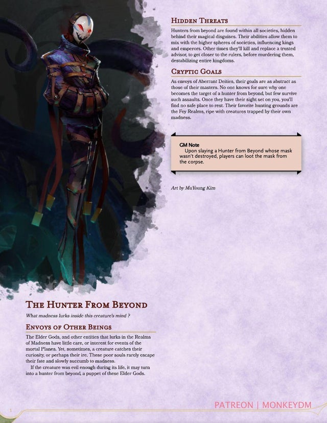 The Hunter From Beyond - An Assassin sent from the Far Realms by Elder Gods