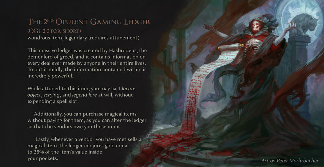 The 2nd Open Gaming Ledger - OGL 2.0 for short (late to the party I know)