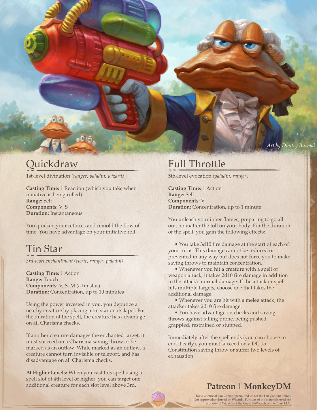 Gunslinging D&D 5e Spells - Become the First to React in Battle, and Tear your Enemies Asunder