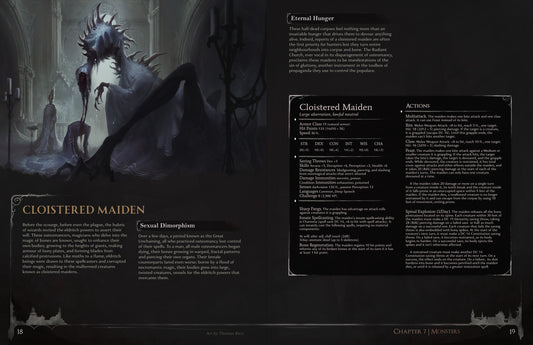 Cloistered Maiden - A Petrifying Monster Born of the Hubris of Humanity