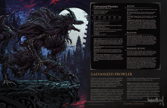 Galvanized Prowler - A Monster from Steinhardt's Guide to the Eldritch Hunt