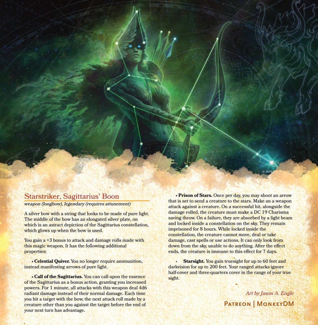 Starstriker, Sagittarius' Boon - D&D 5e Magical Bow