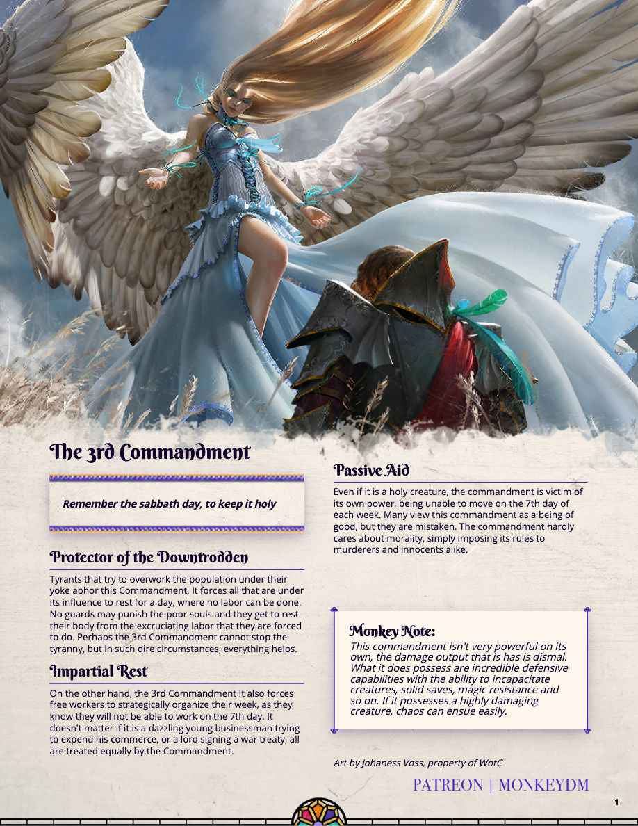 D&D 5e Monster - The 3rd Commandment - Bring Eternal Rest to those Poor Unfortunate Souls