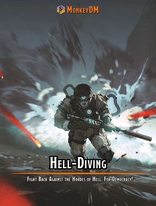 Hell-Diving - Defend Democracy or Die Trying! (Level 9 D&D 5e Adventure)