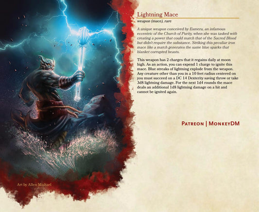 Lightning Mace - Strike 'Em Explosively in D&D 5E