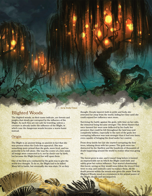 Blighted Woods - A D&D 5e Home to the Corruption of the World