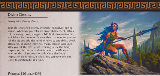 Divine Destiny - An epic D&D 5e feat for demigods destined for legend [Wrath of Olympus]