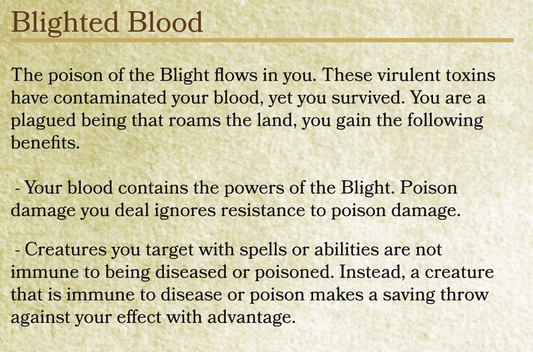 Feat: Blighted Blood - A Toxic Feat for D&D 5e