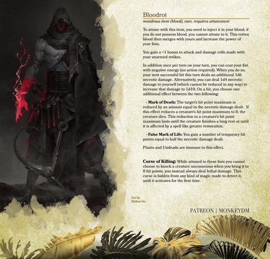 Bloodrot - A D&D Way to Infuse Your Blood with Corruption to Increase Your Power